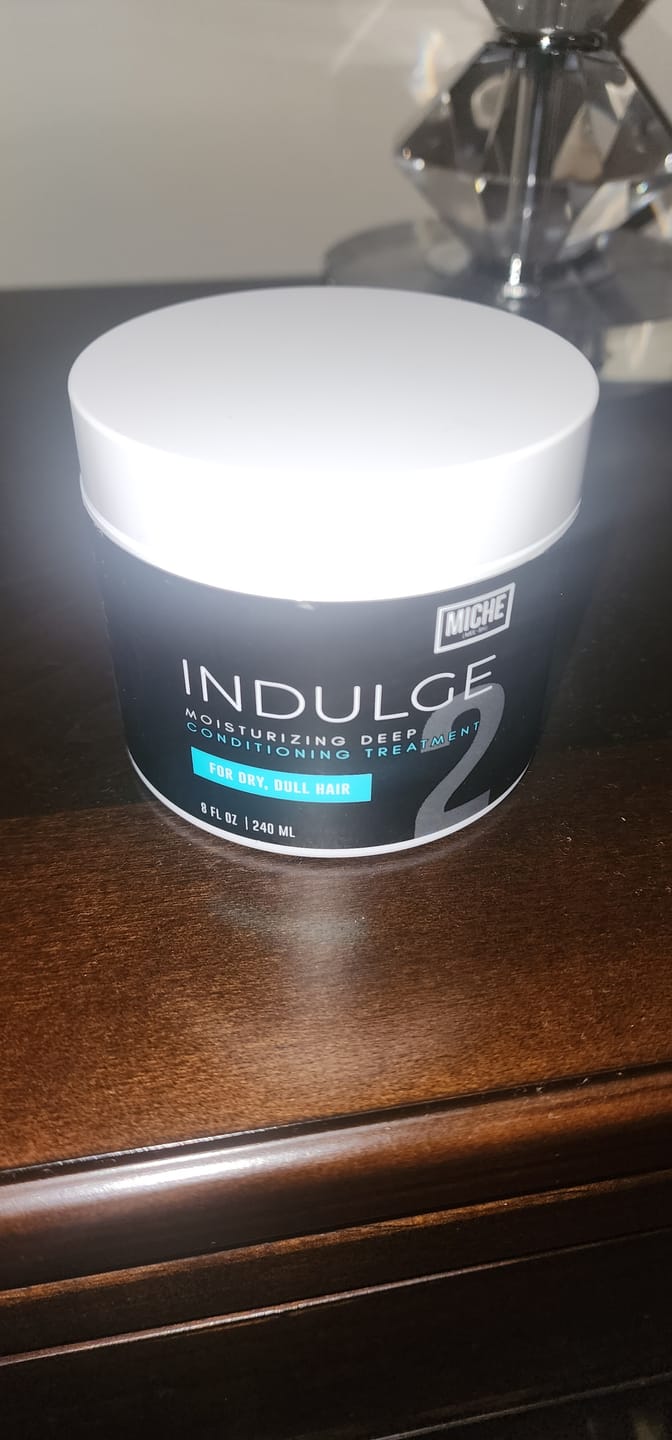 Customer photo review of INDULGE Moisturizing Deep Conditioning Treatment
