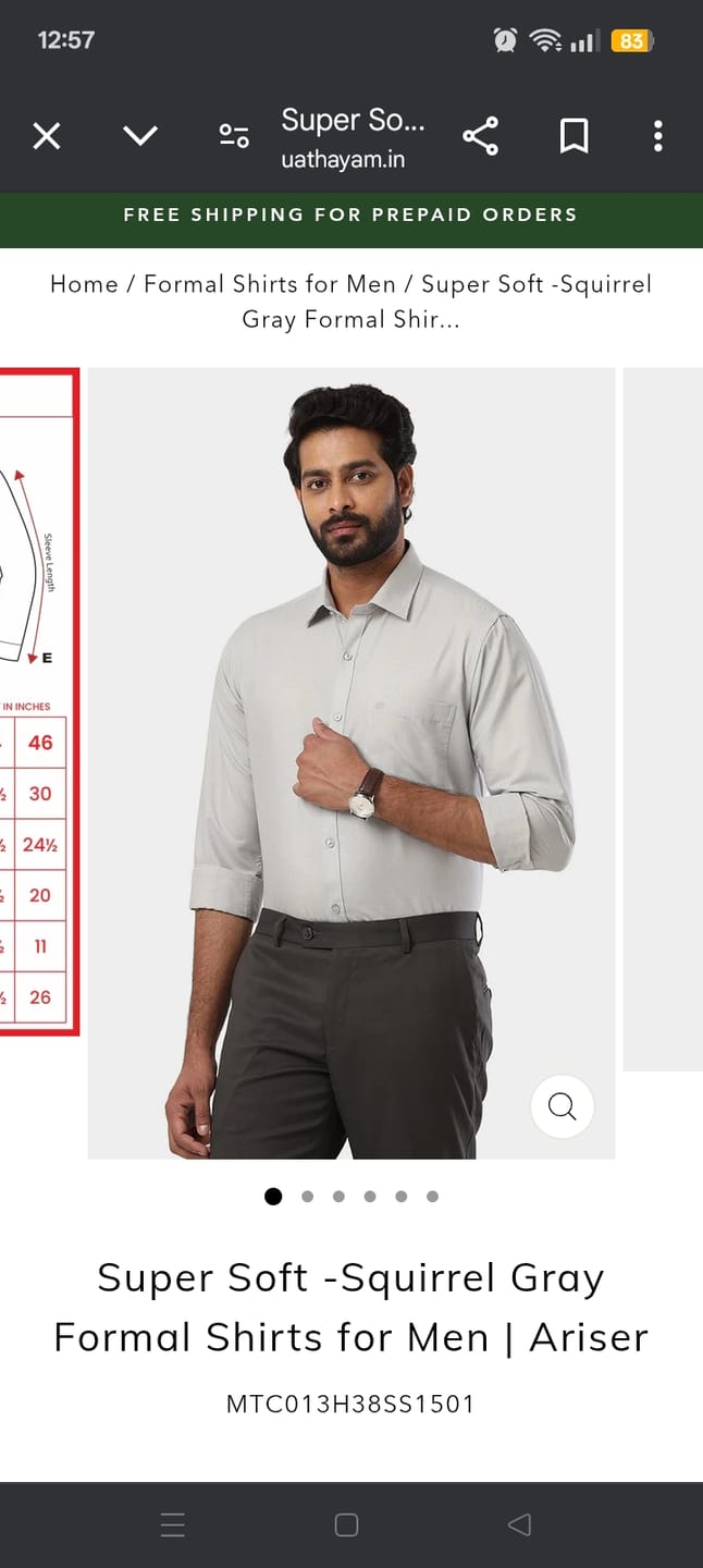 Customer photo review of Linen Feel - Light Blue Formal Shirts For Men | Ariser