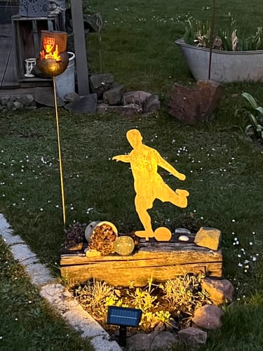 Customer photo review of Gartenstecker Fußballer