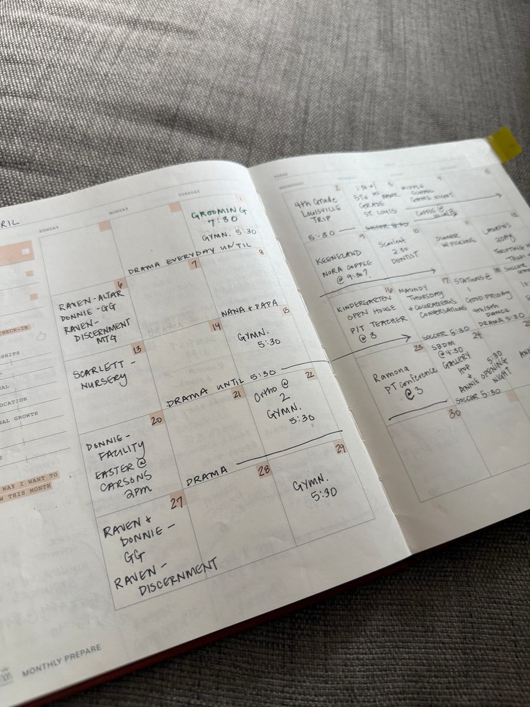 Customer photo review of Monk Manual™ Weekly Planner