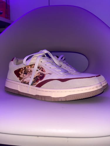 Customer photo review of The Creation of Adam Sneakers