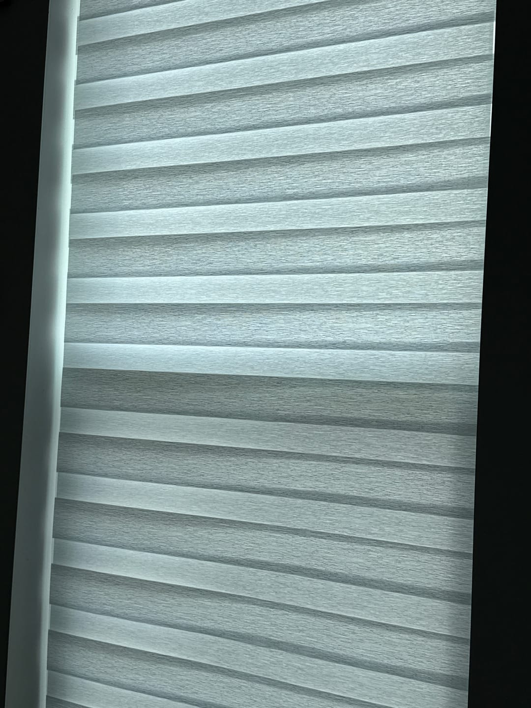 Customer photo review of SmartWings Motorized Zebra Shades 60% Blackout Translucent 75mm Eloise