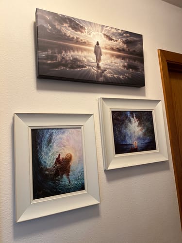 Customer photo review of Walking on Water - Faith Wall Art III