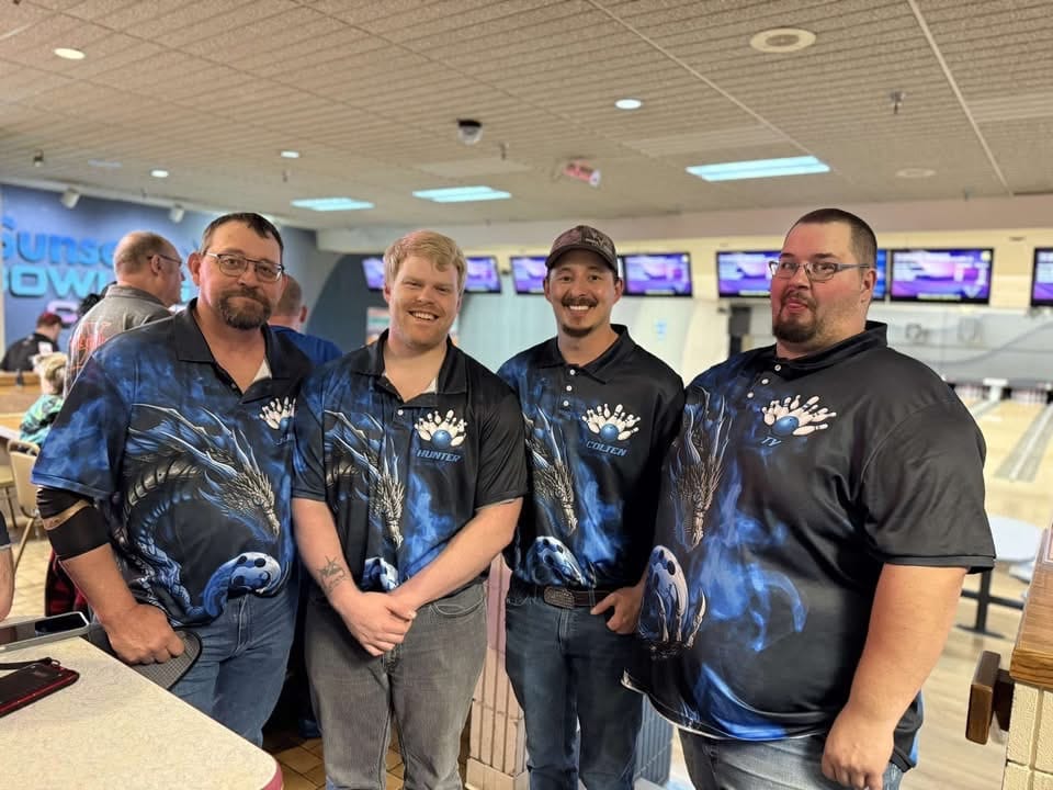 Customer photo review of Custom Multi-Color Dragon Bowling Team Polo And Quarter-Zip Shirts For Men, Women, Kids IPHW5874
