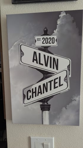 Customer photo review of COUPLES DATE OF LOVE by Cstm Canvas