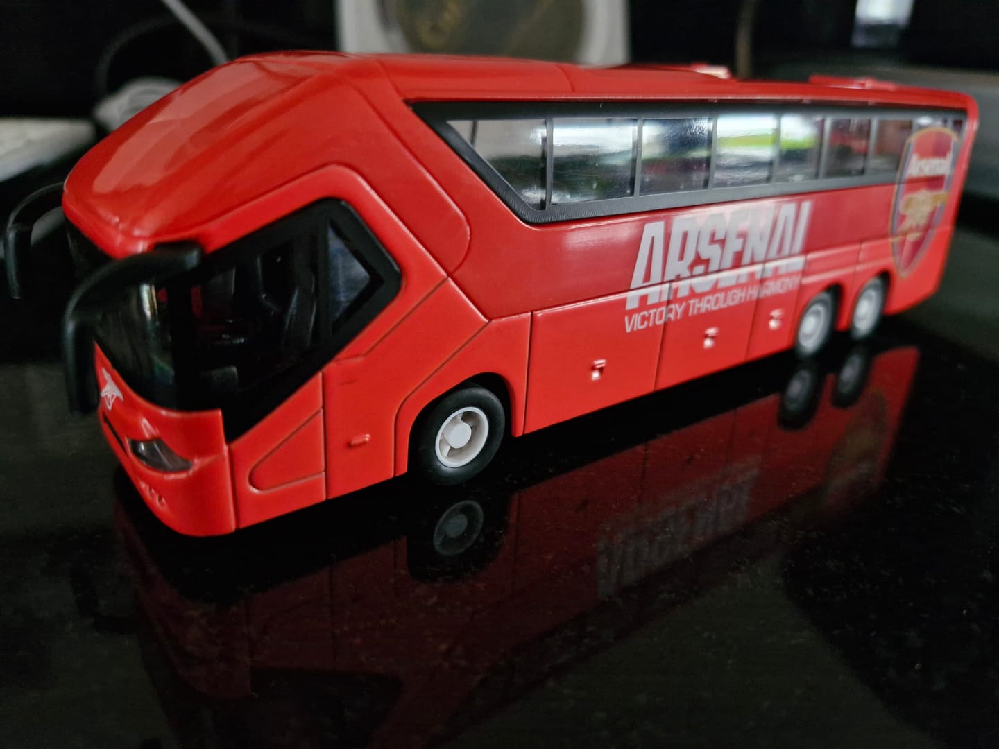 Customer photo review of Arsenal FC Diecast Team Bus