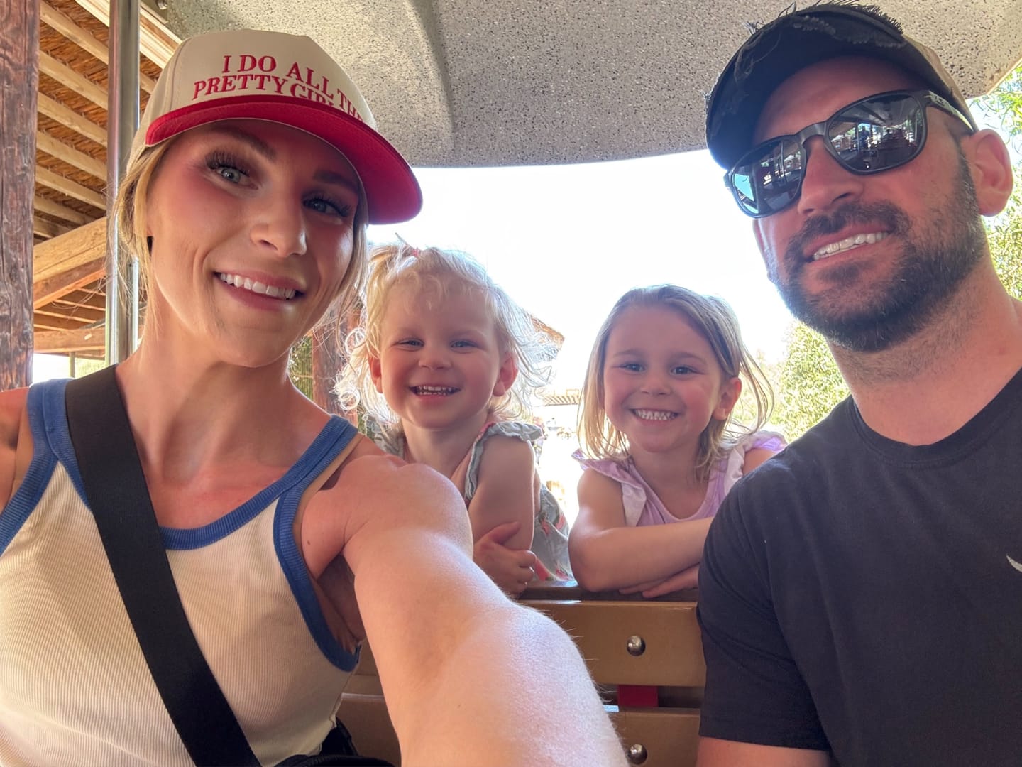 Customer photo review of I do all the pretty girls hair - Trucker Hat