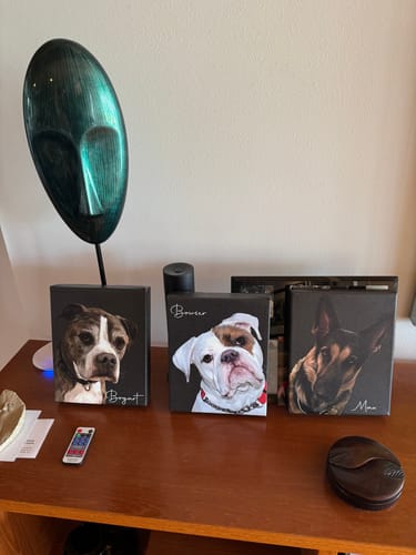 Customer photo review of Pet Art Canvas Wrap