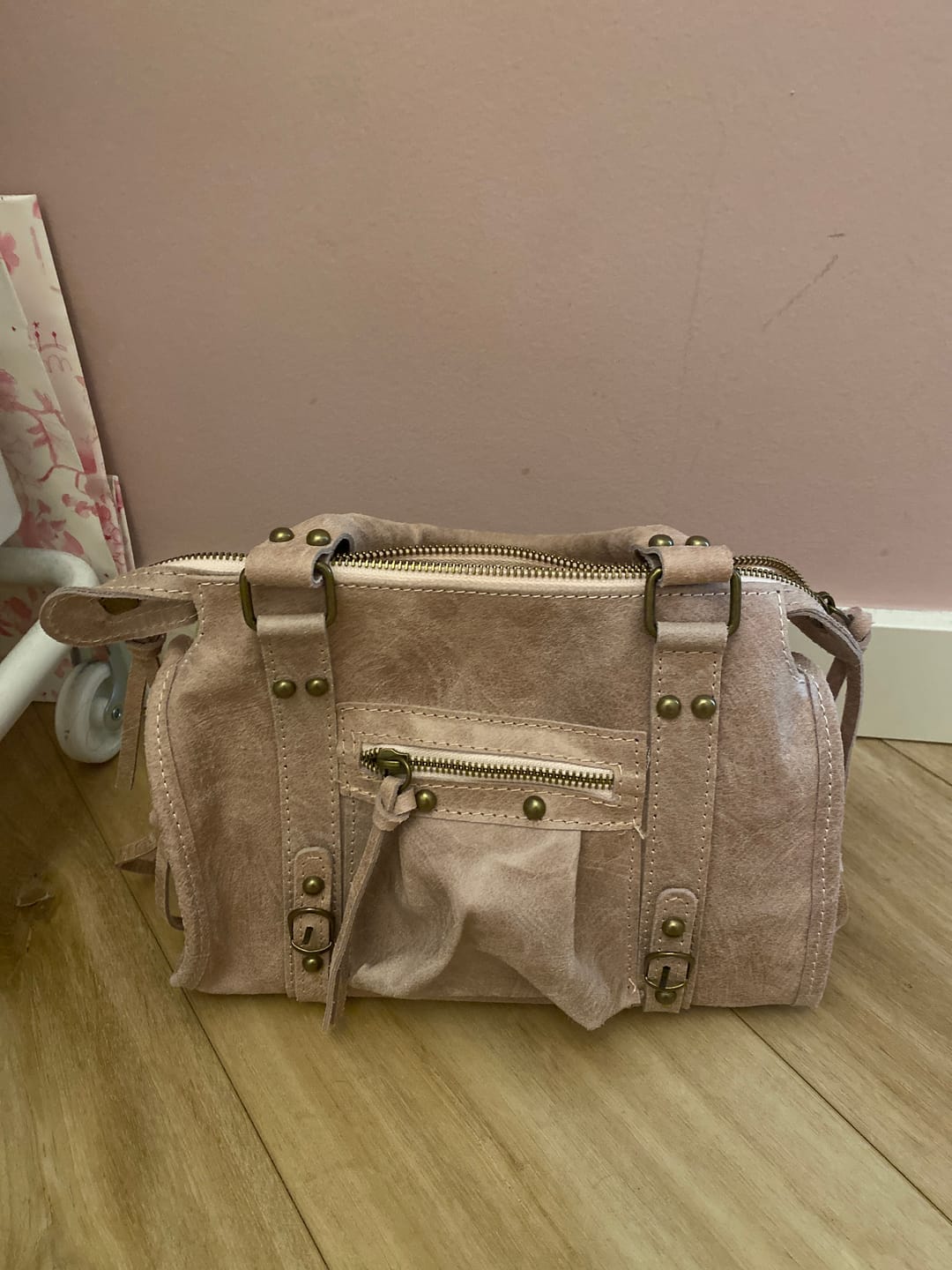 Customer photo review of Mini it girl bag vanilla pink