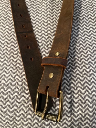 Customer photo review of Crazy Horse Jean Belt - 1.5"