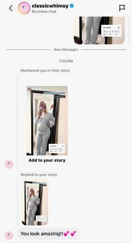 Customer photo review of Blue Stripe Women's Pajamas