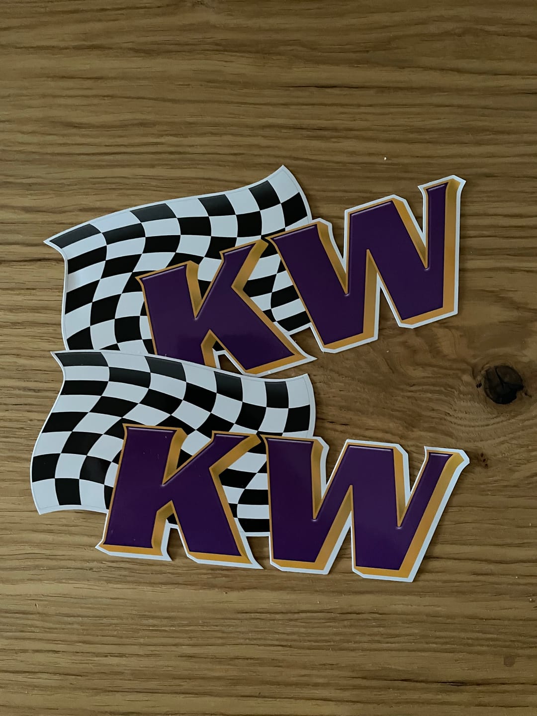 Customer photo review of KW Aufkleber Set farbig - 2 Stück - 20x9cm