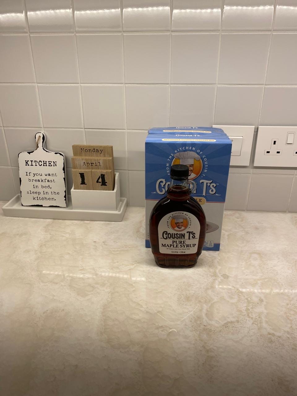 Customer photo review of Cousin T's Maple Syrup & 2 Pack Pancake Mix Bundle