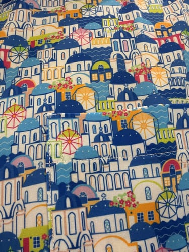 Customer photo review of Super Stretch - Greek Paradise Hawaiian Shirt