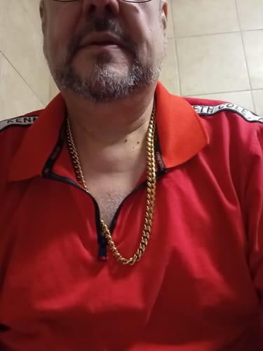 Customer photo review of 18k Gold Cuban Link Chain