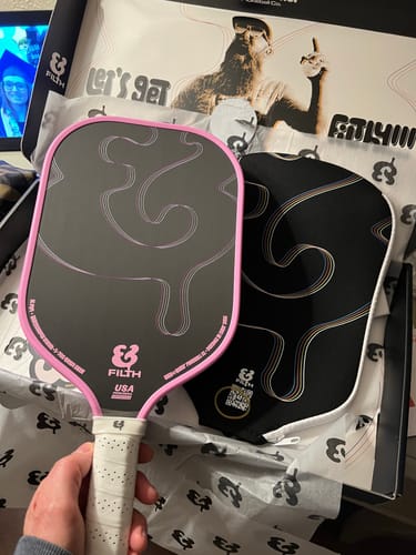 Customer photo review of The Filth 16mm Pickleball Paddle - Pink