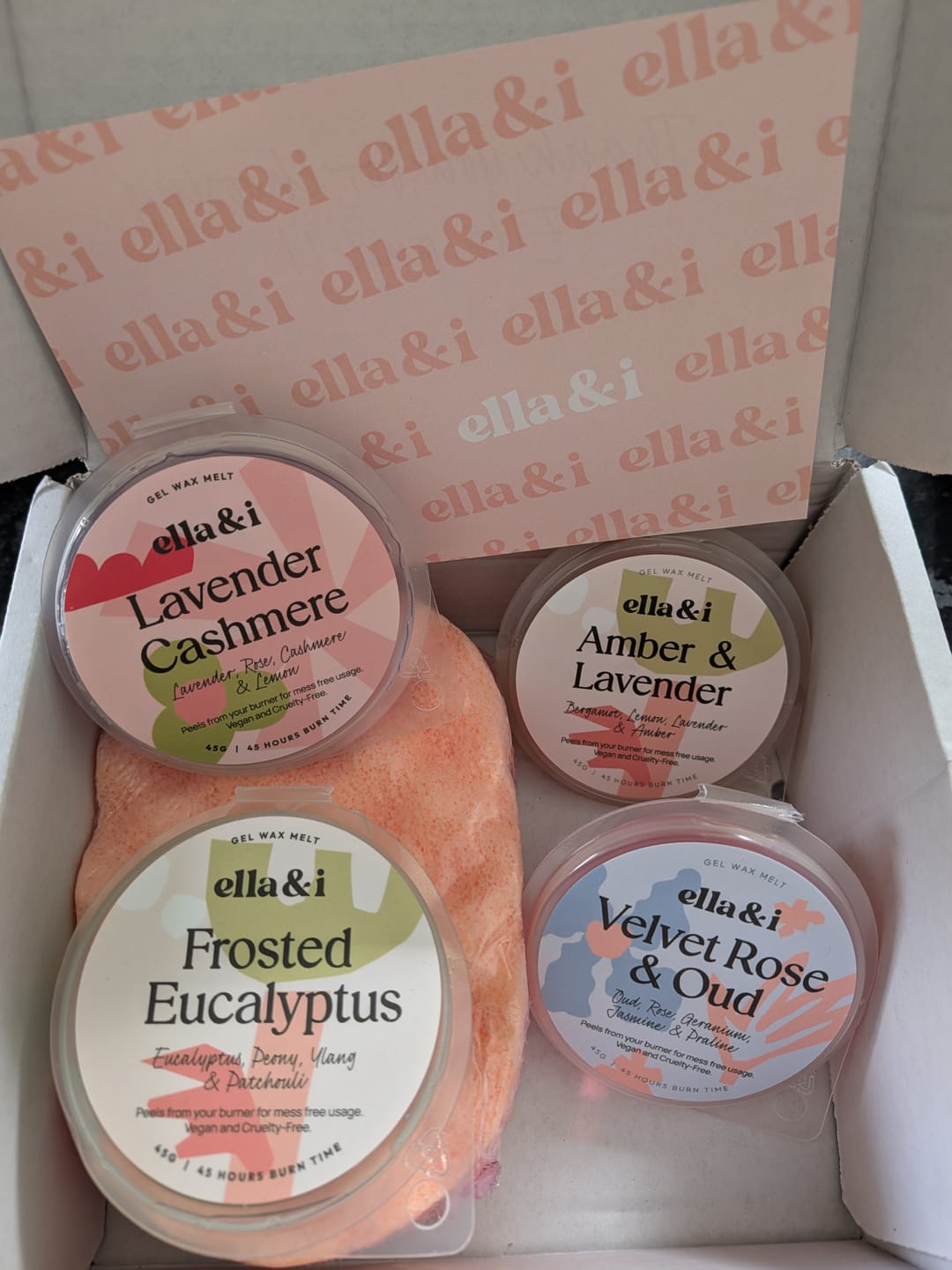 Customer photo review of Amber & Lavender Gel Melt