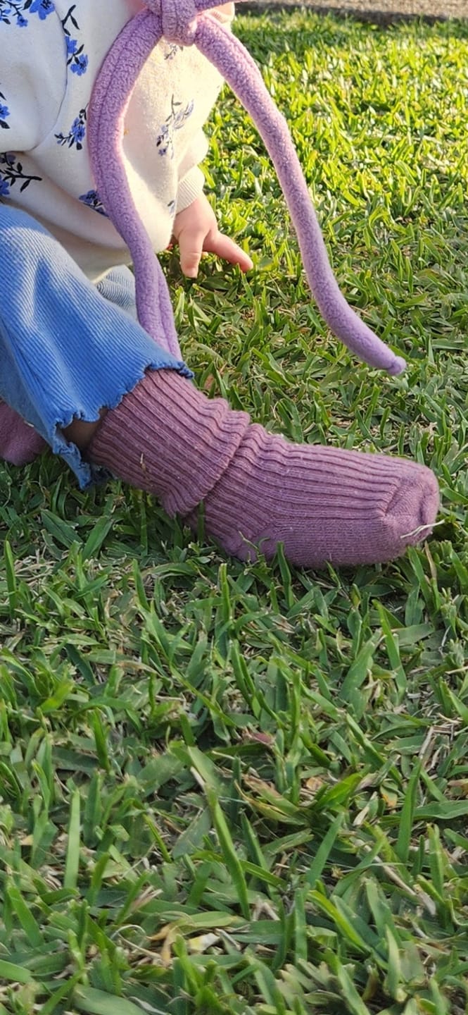 Customer photo review of Wool Socks, Baby and Toddler, Pine