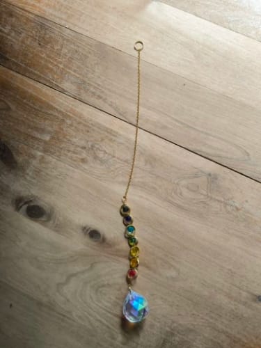 Customer photo review of Chakra Crystal Suncatcher