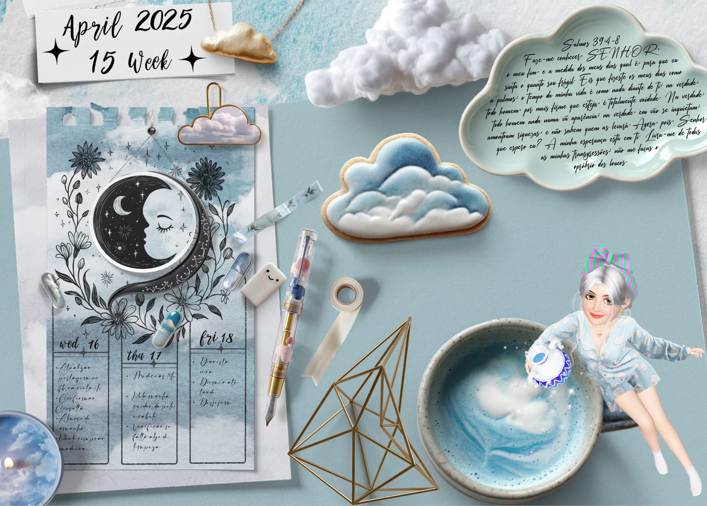 Customer photo review of Cloud-inspired Realistic Digital Stickers Kit