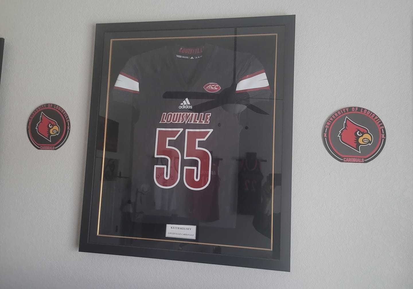 Customer photo review of Louisville Cardinals "Double Play" On the Shelf or on the Wall Art