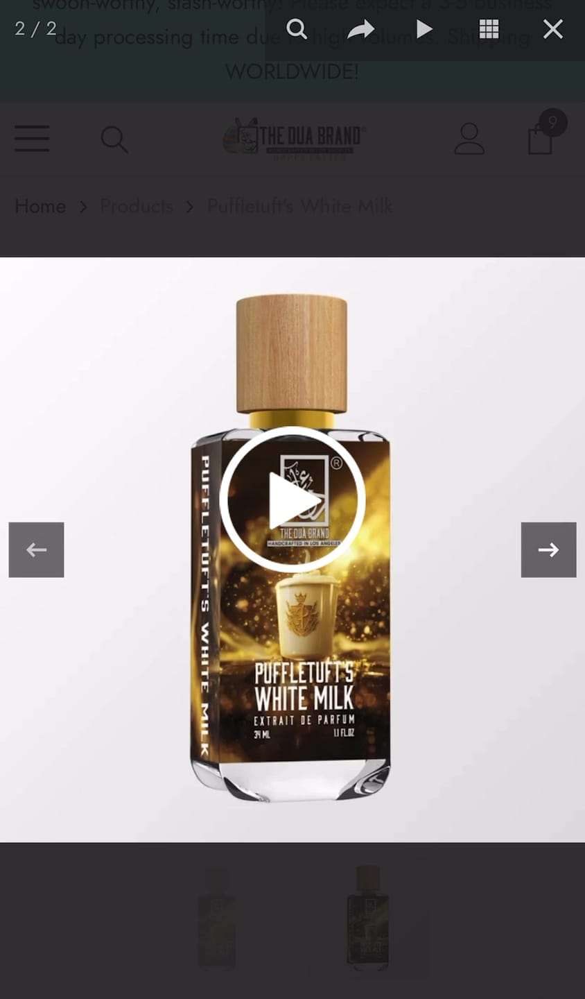 Customer video review of Puffletuft's White Milk