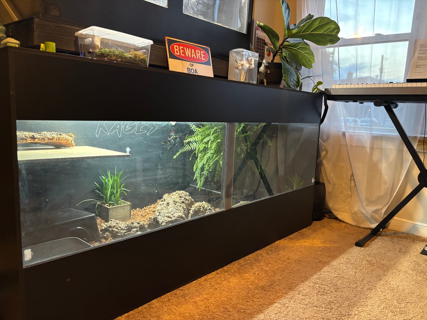 Customer photo review of 72"x36"x36" / 6'x3'x3' Premium PVC Reptile Enclosure