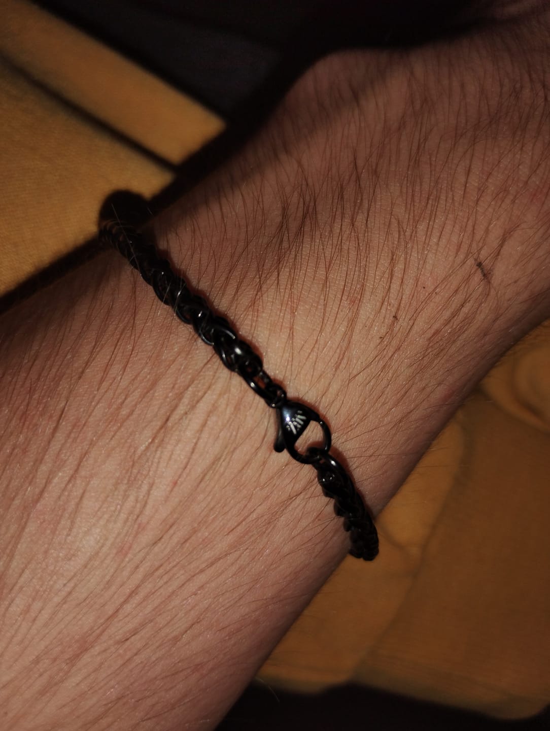 Customer photo review of 4mm Wheat Chain Bracelet