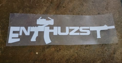 Customer photo review of LOCKED & LOADED DECAL