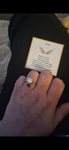Customer photo review of Forever In My Heart Urn Ring