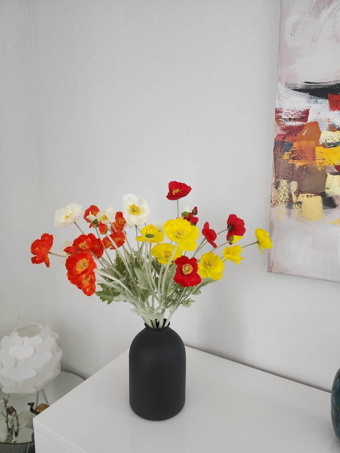 Customer photo review of Zijden Klaprozen - Mix