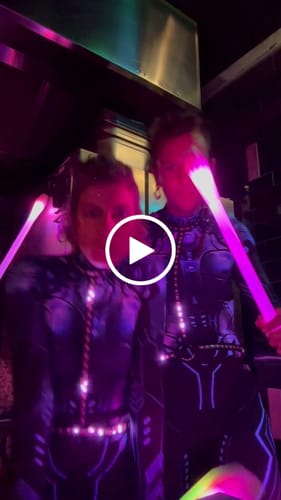 Customer video review of Wanna Cyber Women Costume