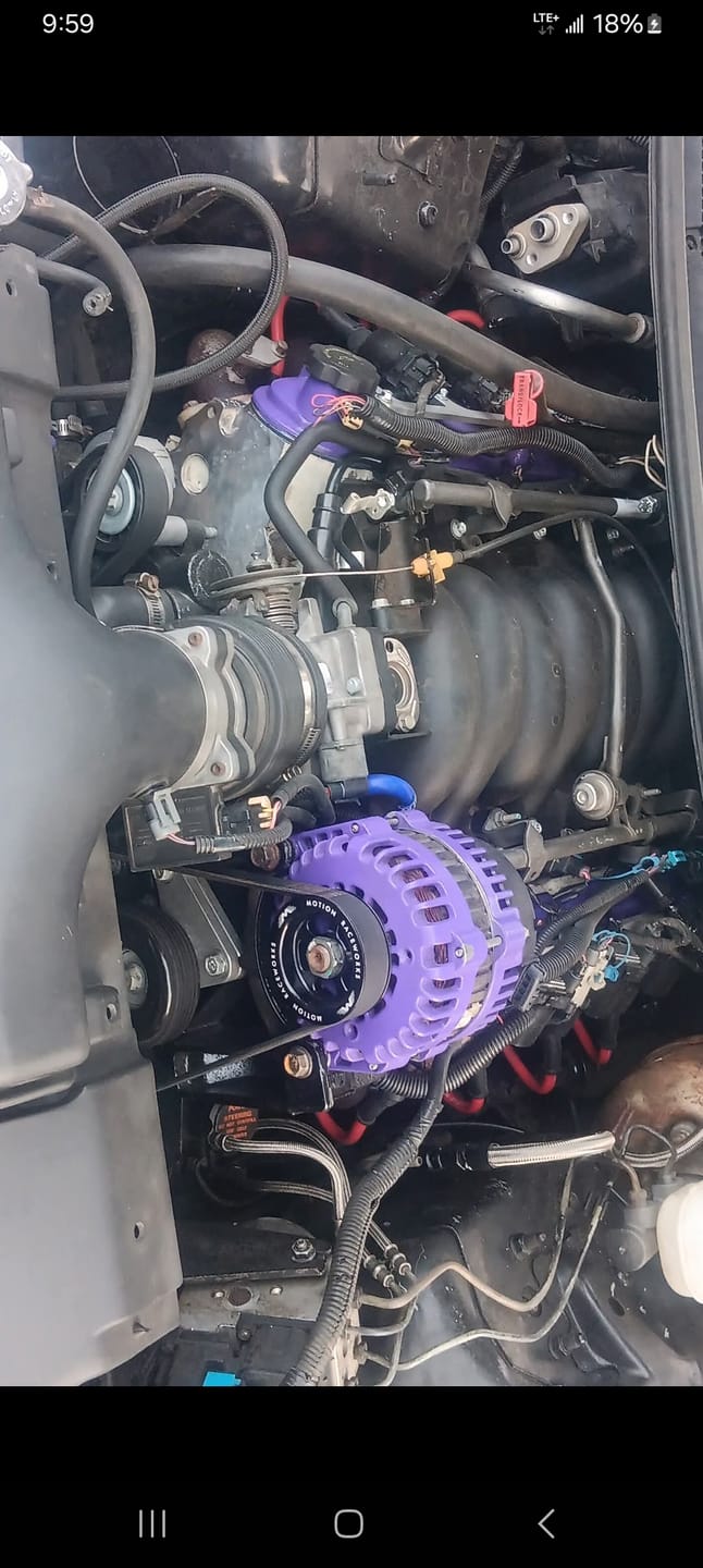 Customer photo review of LS 3" OD Billet Overdrive Alternator Pulley 6 Rib 10-10042