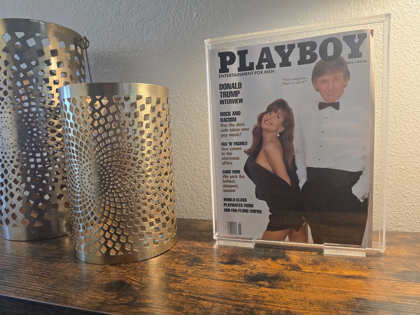 Customer photo review of Clear Acrylic Display Case for Collectible Magazine or Comic Book