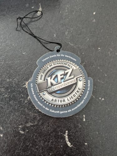 Artur L. review of Duftbaum personalisiert – mit Ihrem Logo bedruckt image 1 out of 1