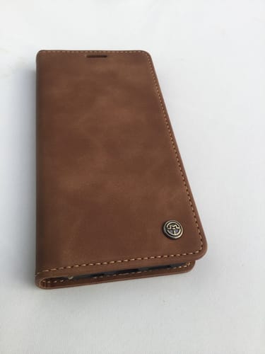 Customer photo review of Magnetic Flip Soft Leather Wallet Case For iPhone