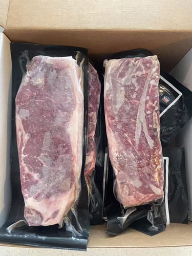 Customer photo review of USDA Choice Family Steak Pack