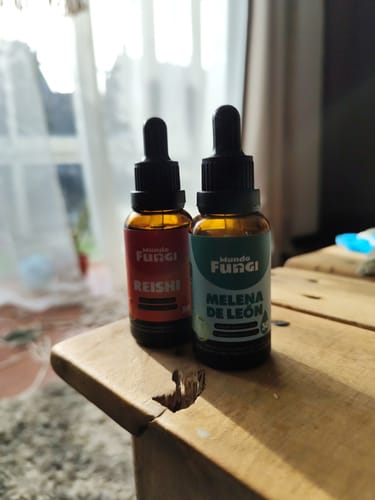 Customer photo review of Melena de León Cápsulas + Gotas - Extracto Ultra Concentrado