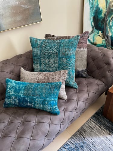 Customer photo review of 60X60 Cm Hali X-Bursa Handmade Over Dyed Cushion Cover Pwc0017-Gre