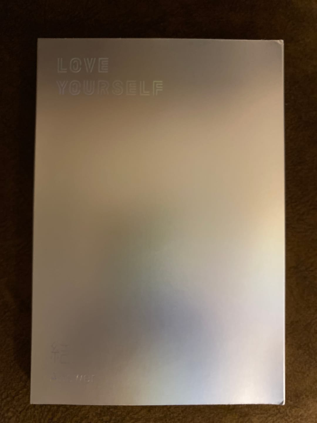 Customer photo review of BTS - REPACKAGE ALBUM LOVE YOURSELF 結 ANSWER