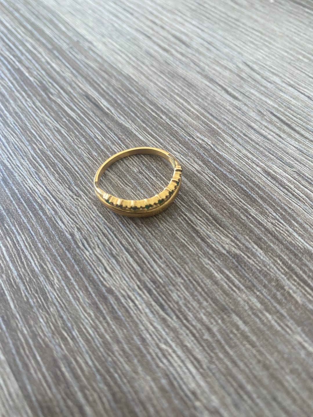 Customer photo review of Marissa Emerald Green Layered Ring