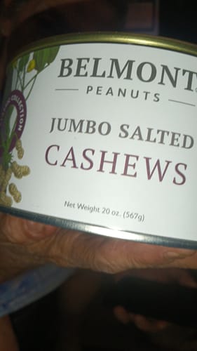 Customer photo review of Jumbo Salted Cashews