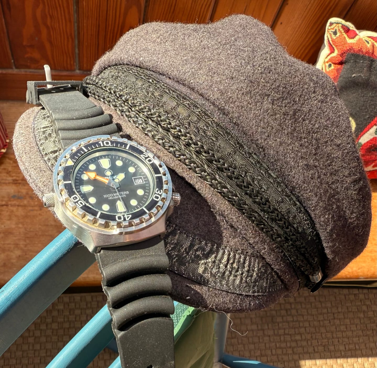 Customer photo review of Seiko Dive Watch Replacement Watch Strap – Classic Polyurethane or Scuba Silicone