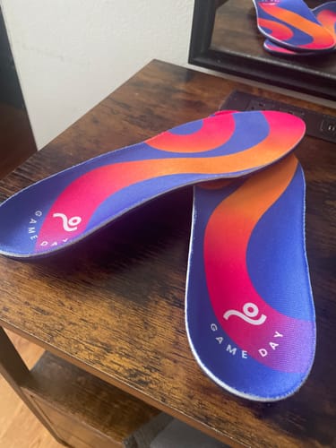 Customer photo review of Game Day Performance Insoles