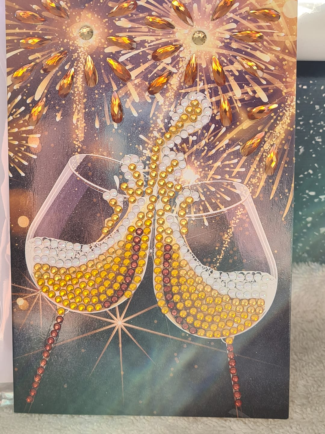 Customer photo review of "Champagne Celebration" Crystal Art Card 10x15cm