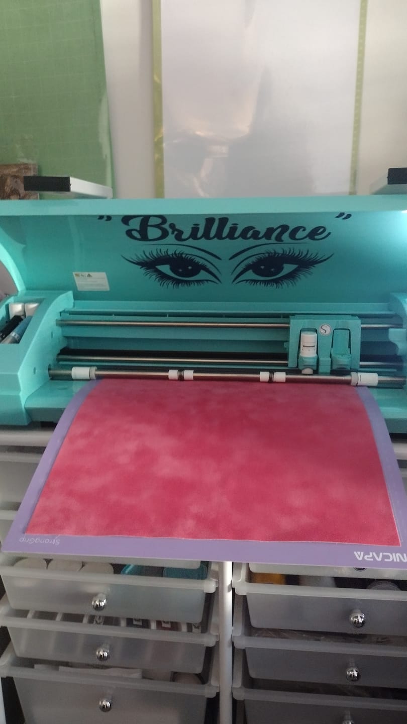 Customer photo review of 12" ROCK-IT Rhinestone Template Material