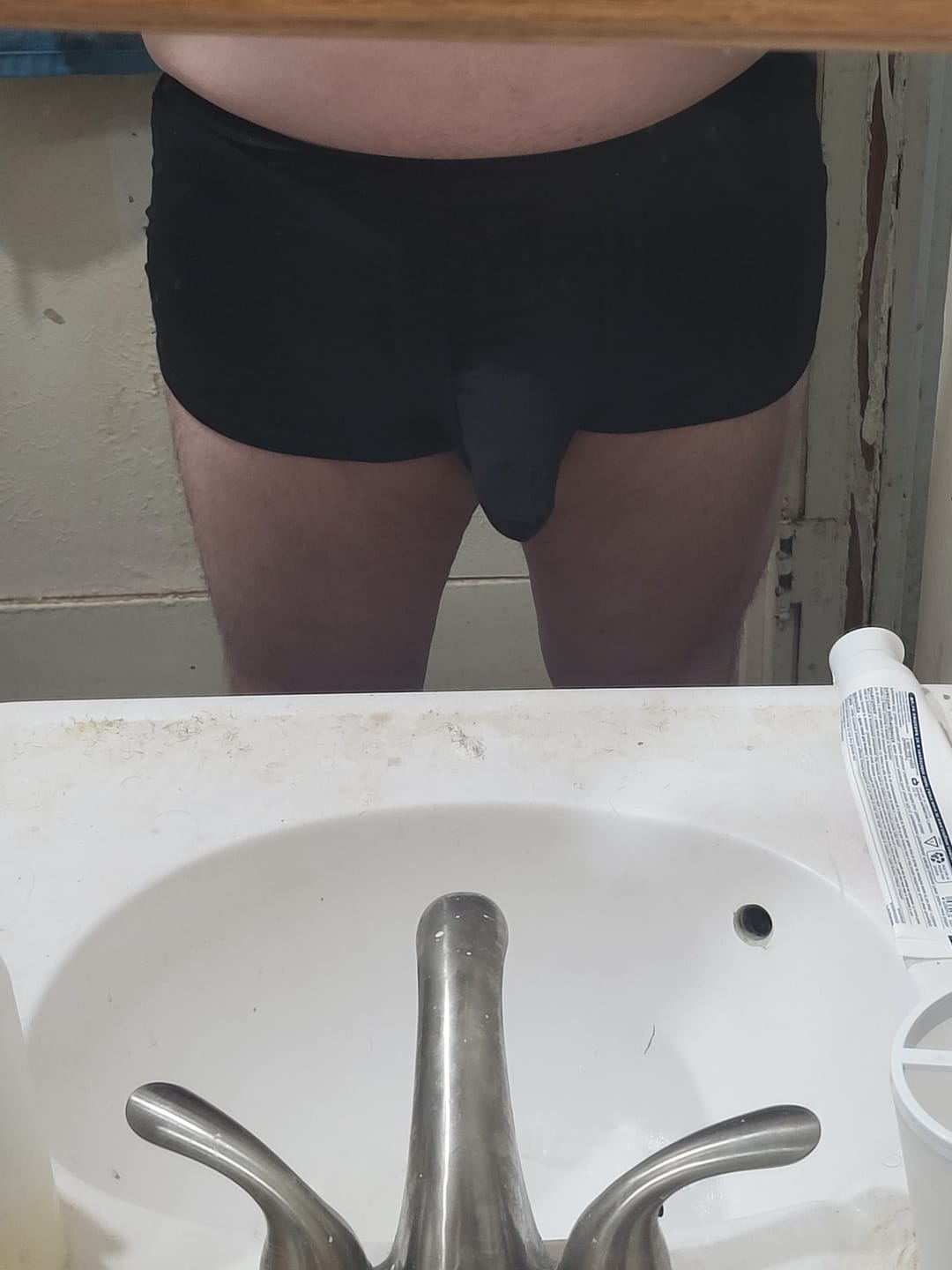 Customer photo review of 3 Pack Men's Double Pouch Underwear Separate Pouch Modal Trunks