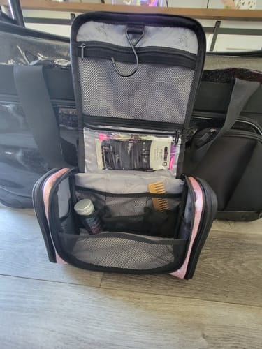 Customer photo review of Glam'r Gear Hanging Travel Cosmetics Bag