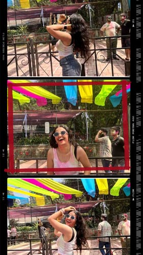 Customer photo review of Viper | Oval Sunglasses (Black Lens | Silver Frame  - MG5189)