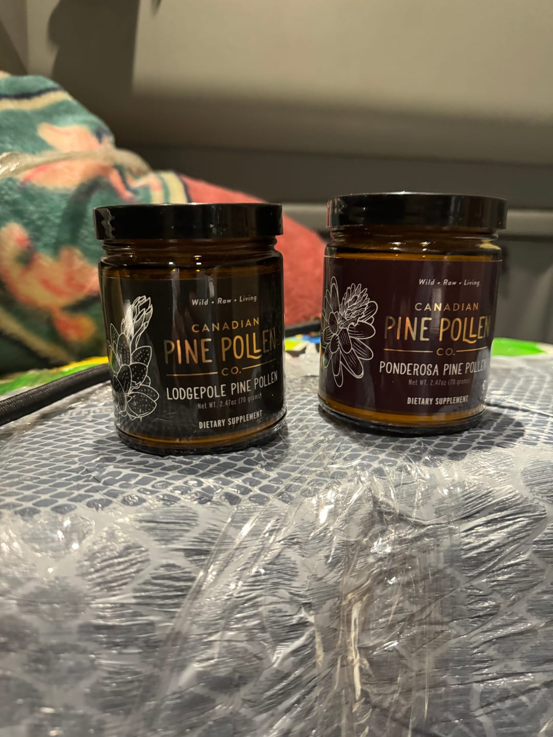 Customer photo review of Wild Lodgepole Pine Pollen Powder -  Certified Organic 70g (2.5 oz)